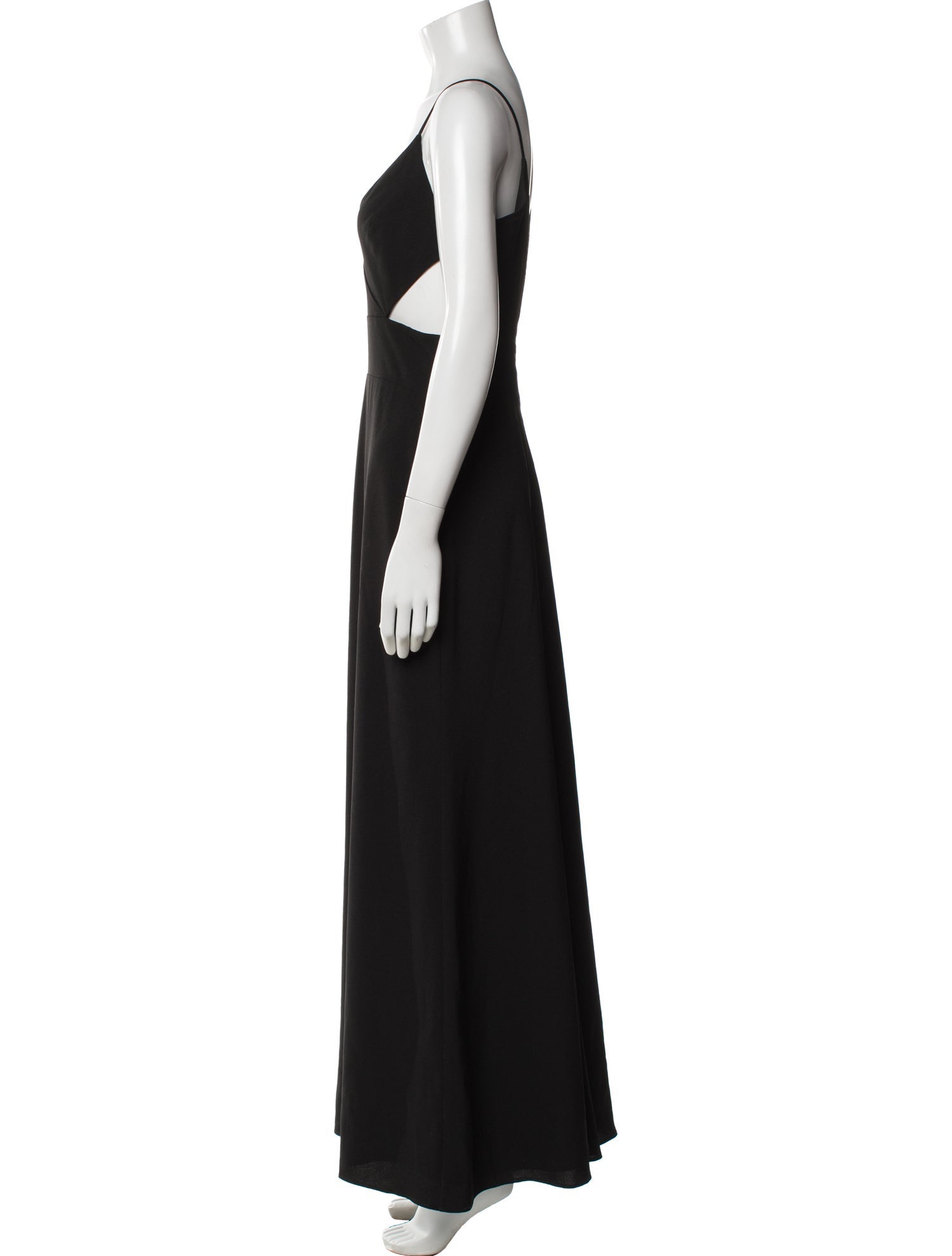 Amsale V-Neck Long Dress