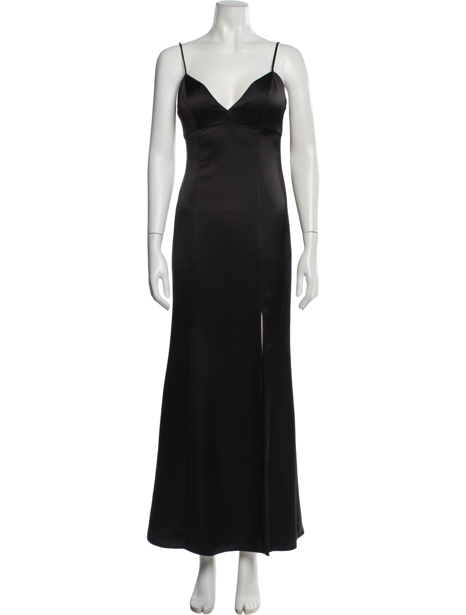 Amsale V-Neck Long Dress