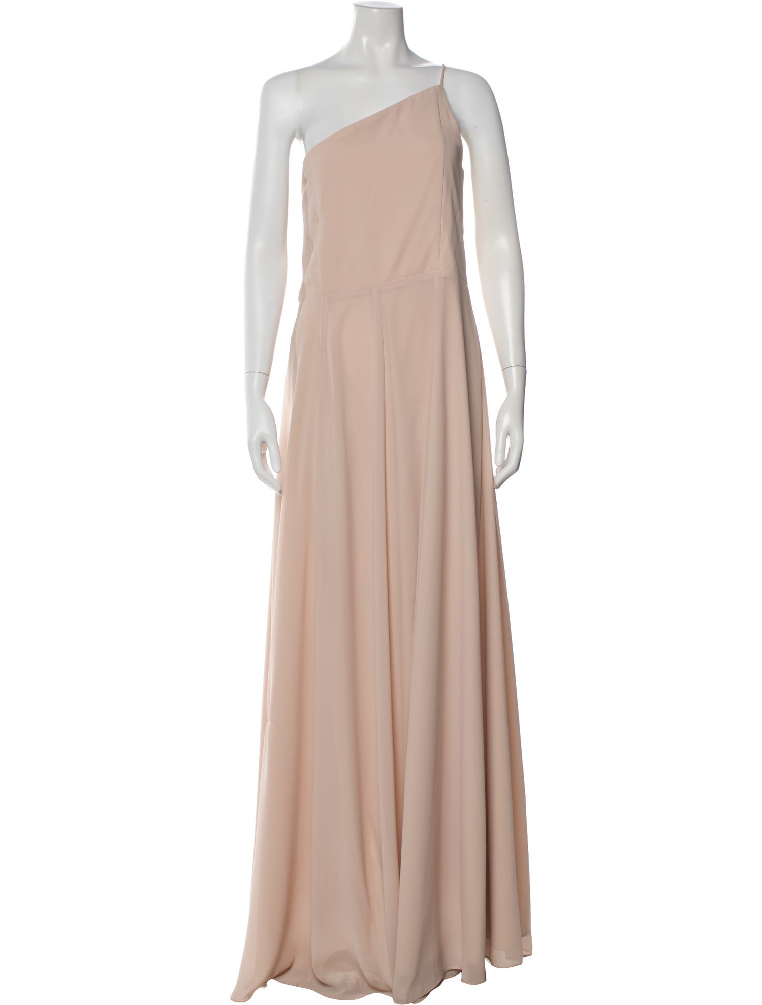 Amsale One-Shoulder Long Dress
