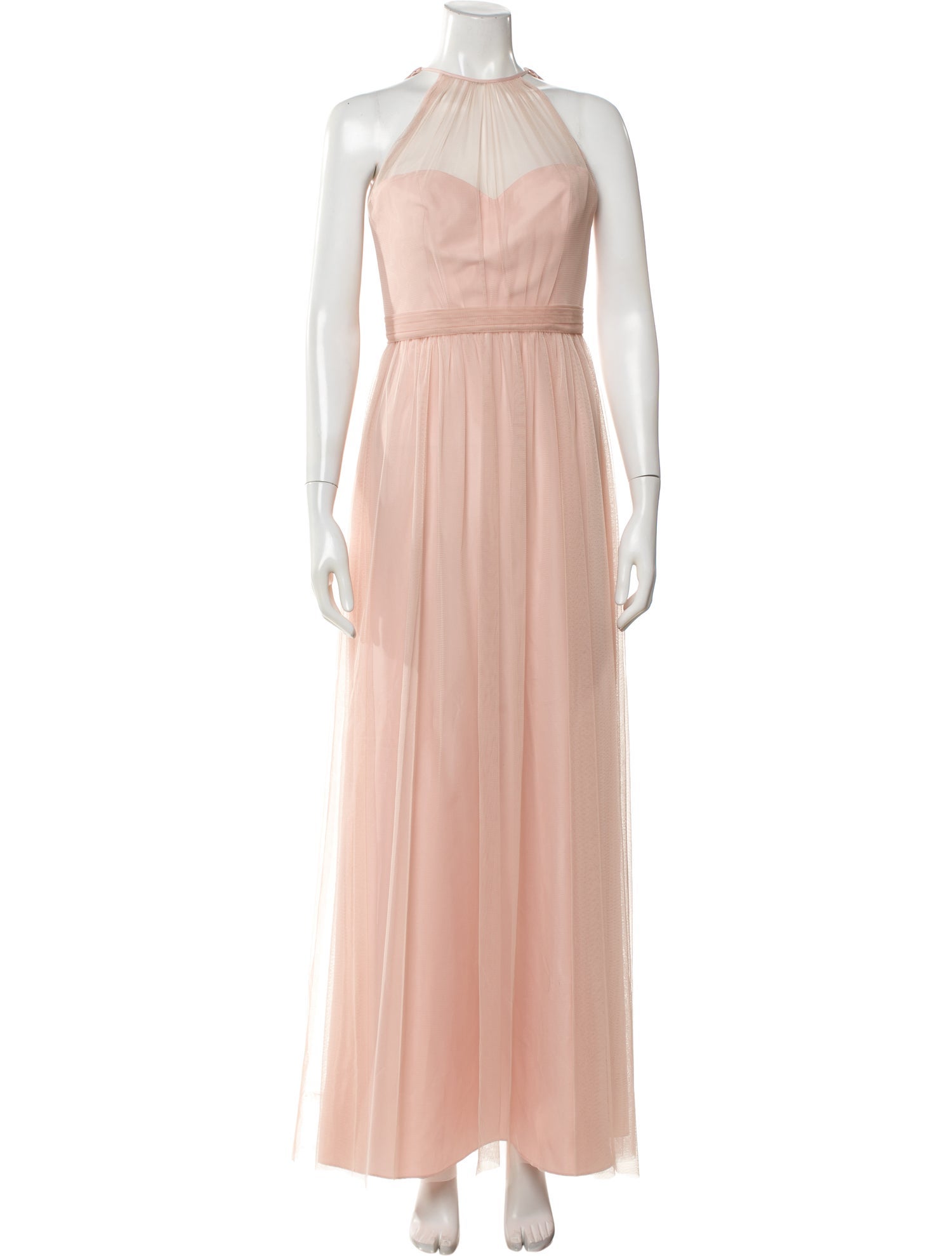 Amsale Halterneck Long Dress