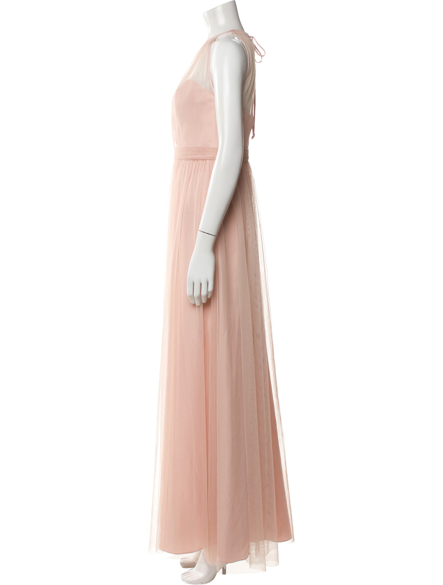 Amsale Halterneck Long Dress