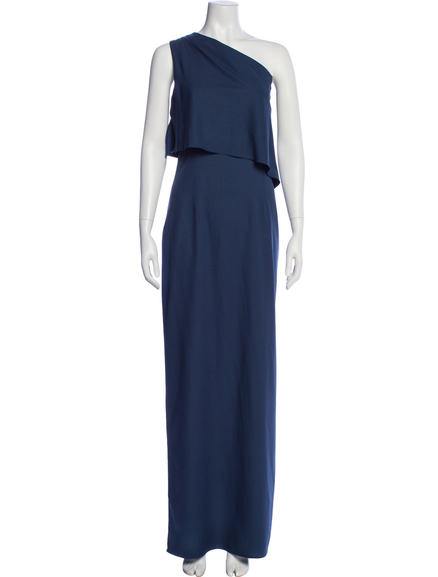 Amsale One-Shoulder Long Dress