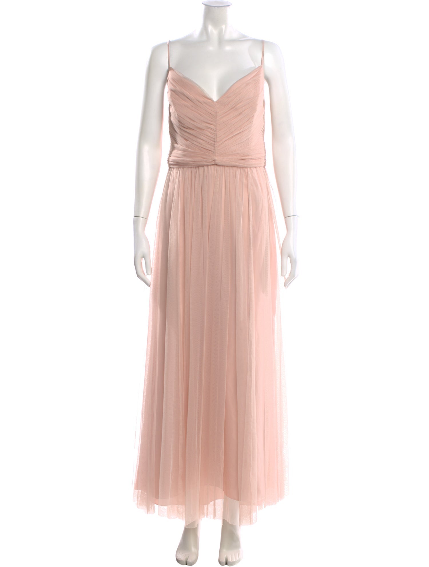 Amsale Square Neckline Long Dress