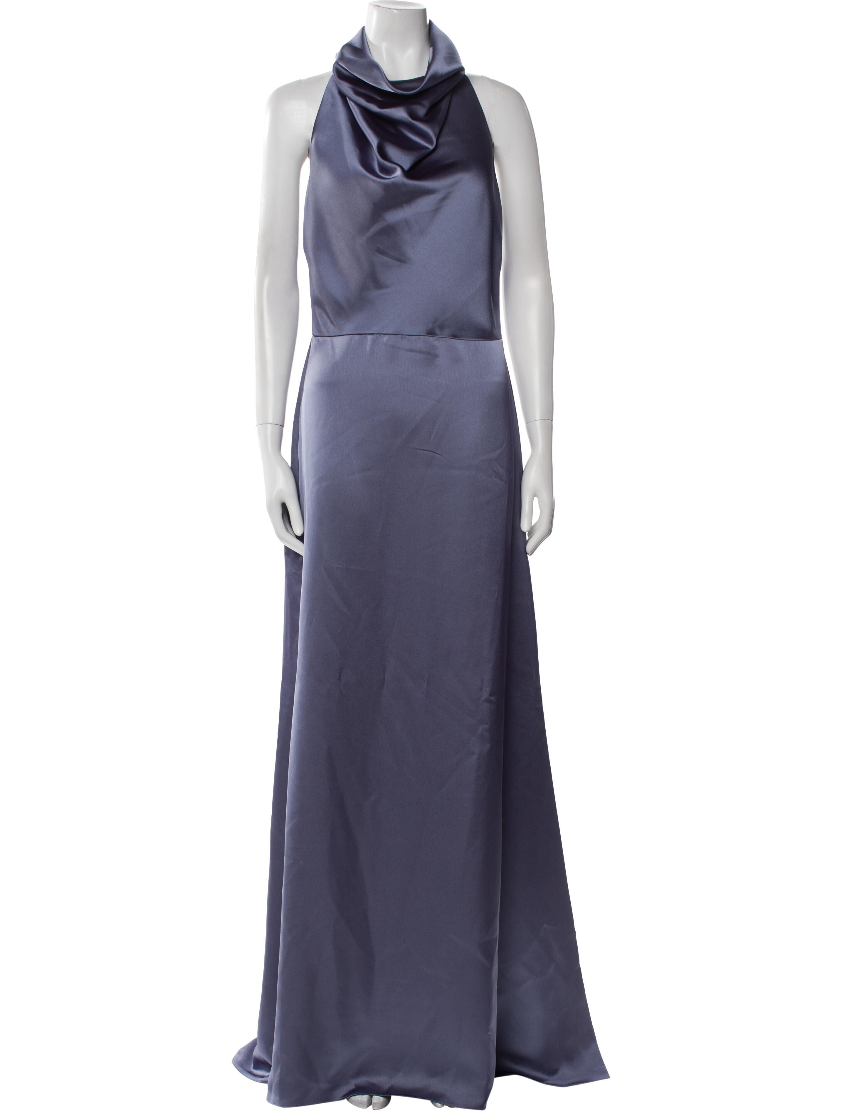 Amsale Cowl Neck Long Dress w/ Tags