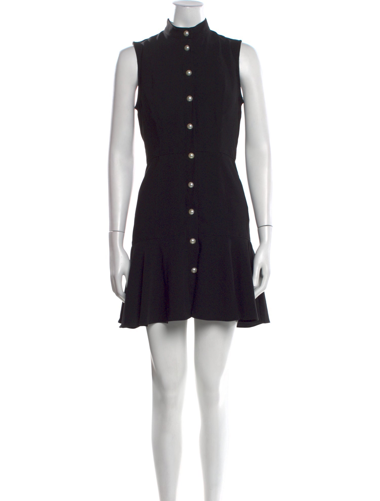 Amanda Uprichard Mock Neck Mini Dress