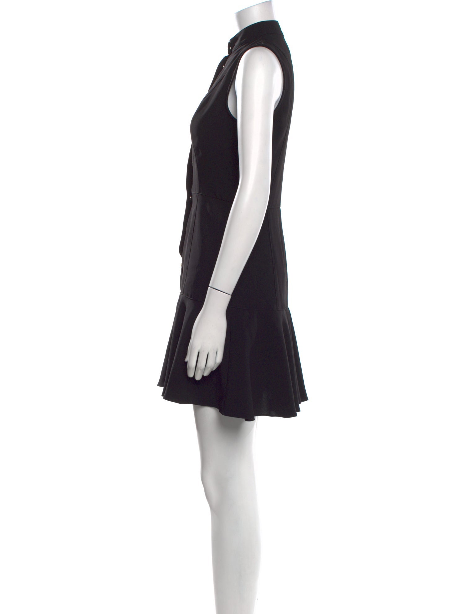 Amanda Uprichard Mock Neck Mini Dress