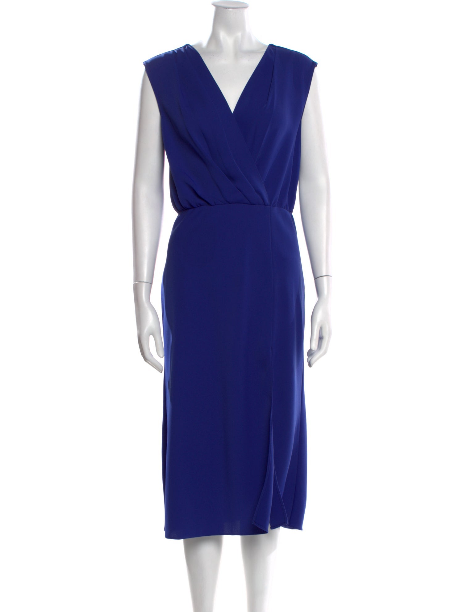 Amanda Uprichard V-Neck Midi Length Dress