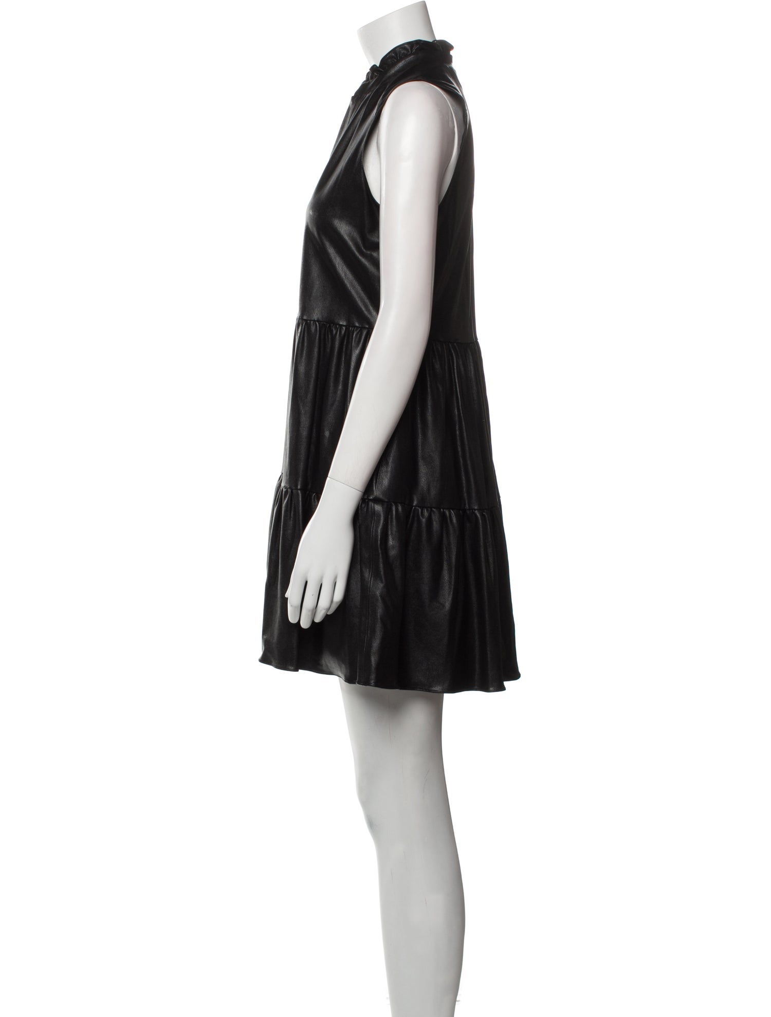 Amanda Uprichard Faux Leather Mini Dress