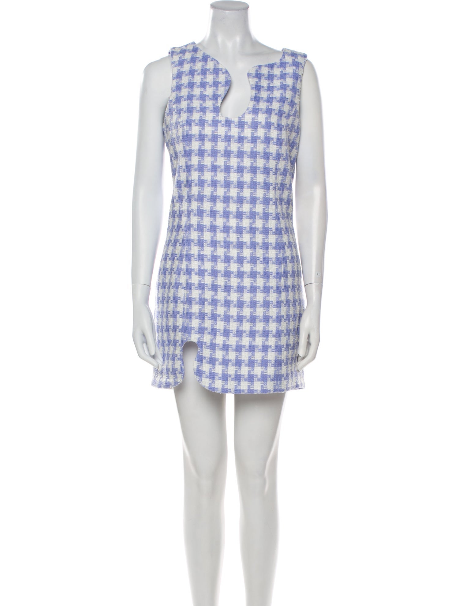 Amanda Uprichard Plaid Print Mini Dress