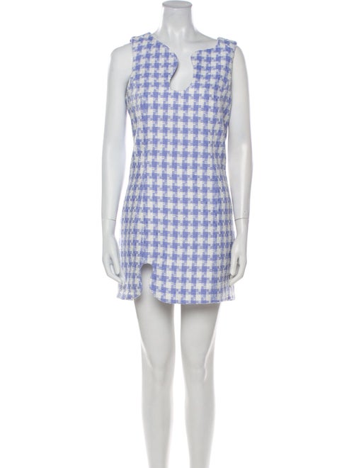 Amanda Uprichard Plaid Print Mini Dress