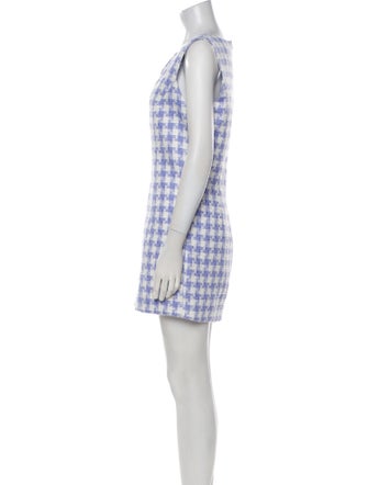 Amanda Uprichard Plaid Print Mini Dress