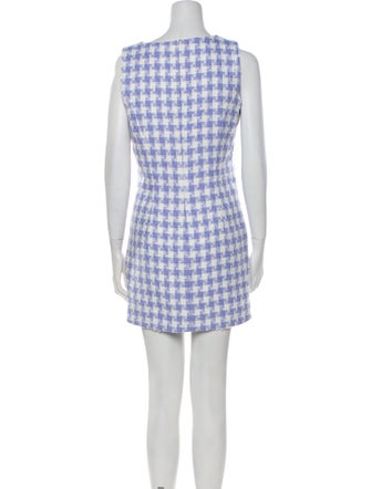 Amanda Uprichard Plaid Print Mini Dress