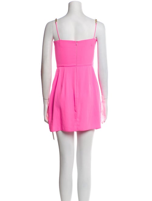 Amanda Uprichard Square Neckline Mini Dress