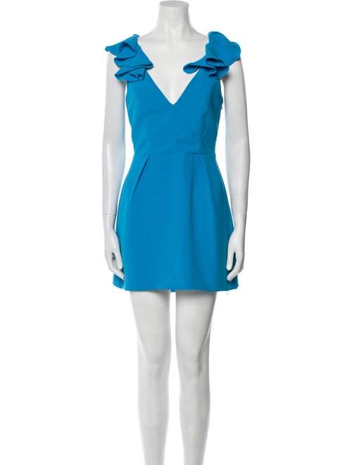 Amanda Uprichard V-Neck Mini Dress