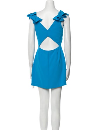 Amanda Uprichard V-Neck Mini Dress