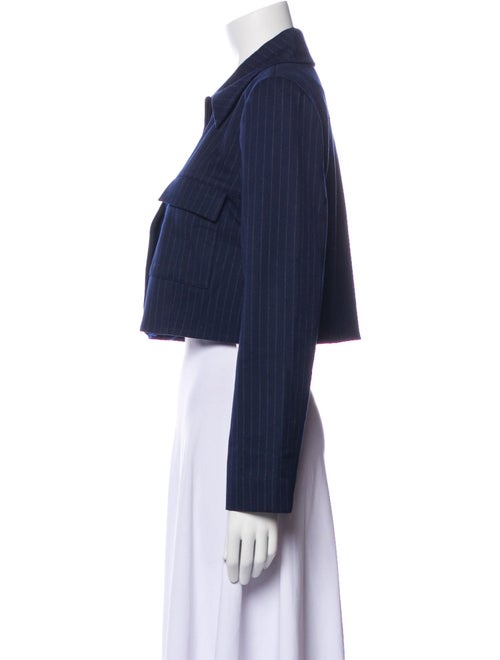 Amanda Uprichard Striped Denim Jacket