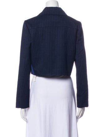 Amanda Uprichard Striped Denim Jacket