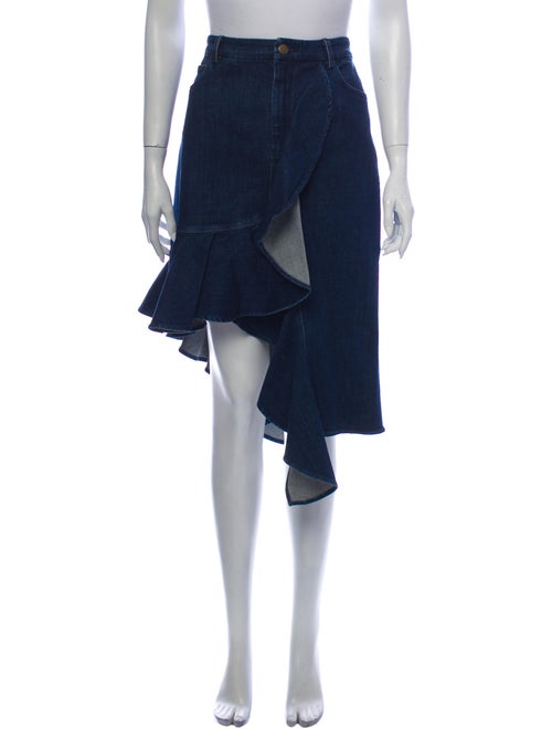 Amur Midi Length Skirt Blue