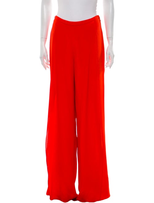 Amur Silk Wide Leg Pants Red