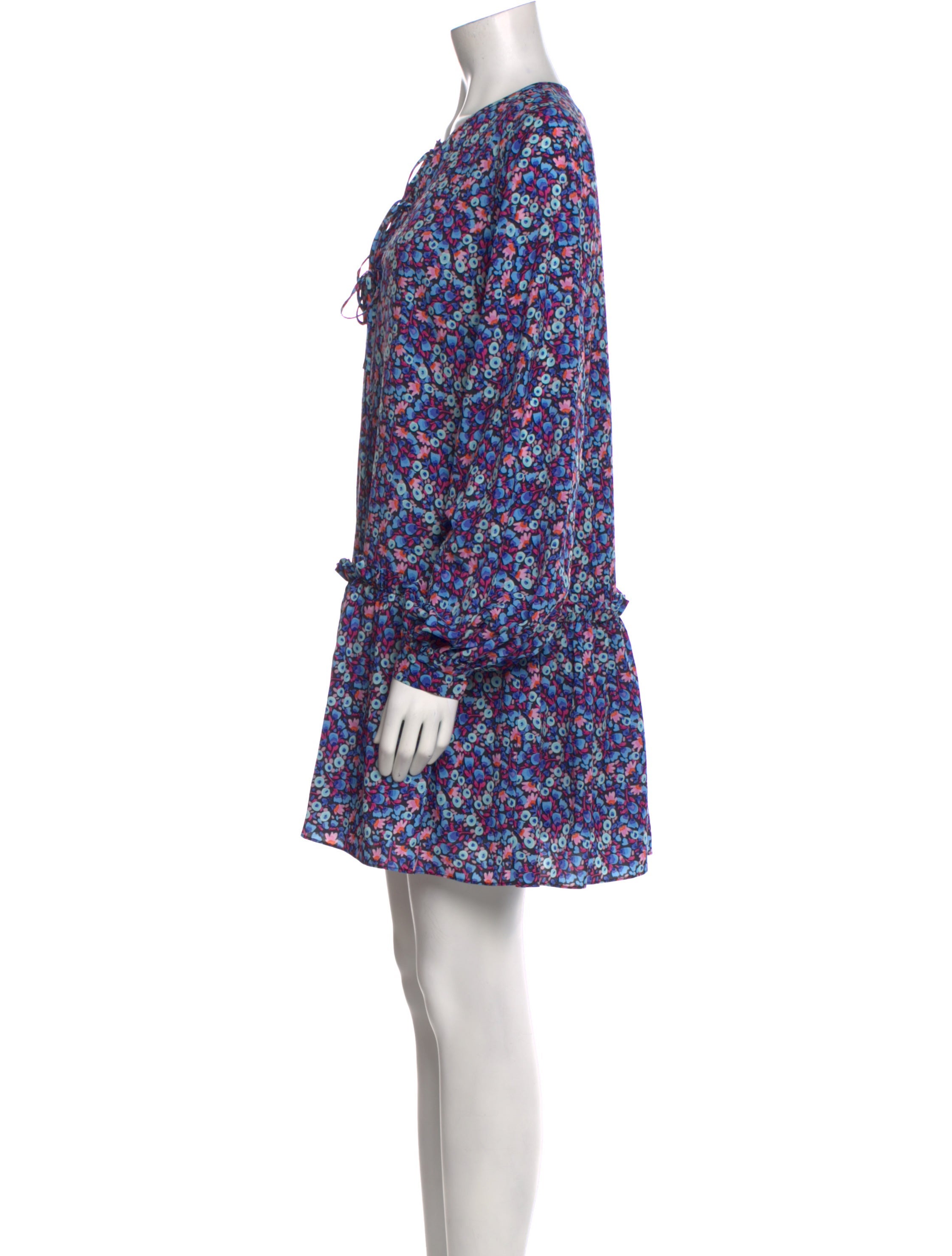 AMUR Floral Print Mini Dress