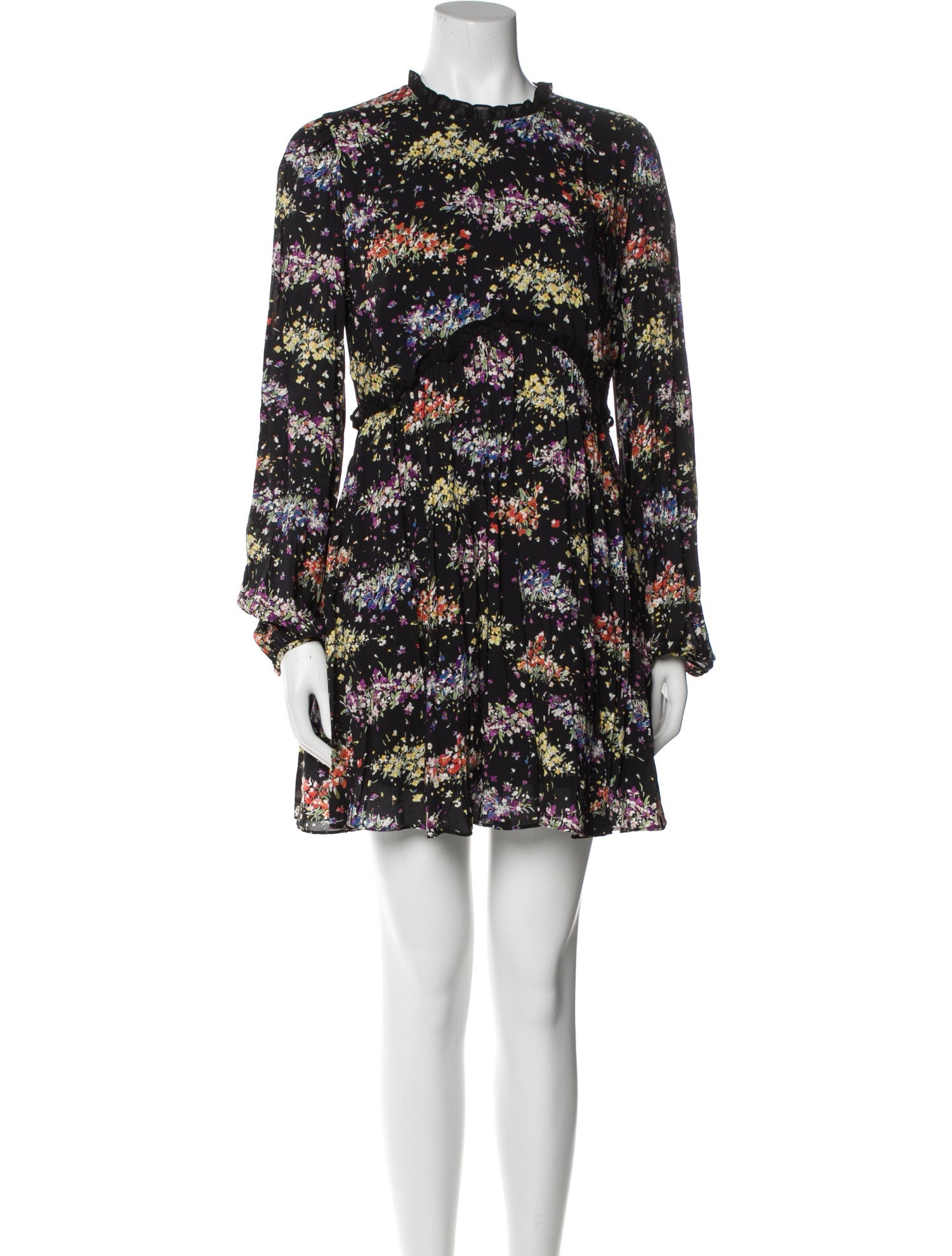 AMUR Floral Print Mini Dress