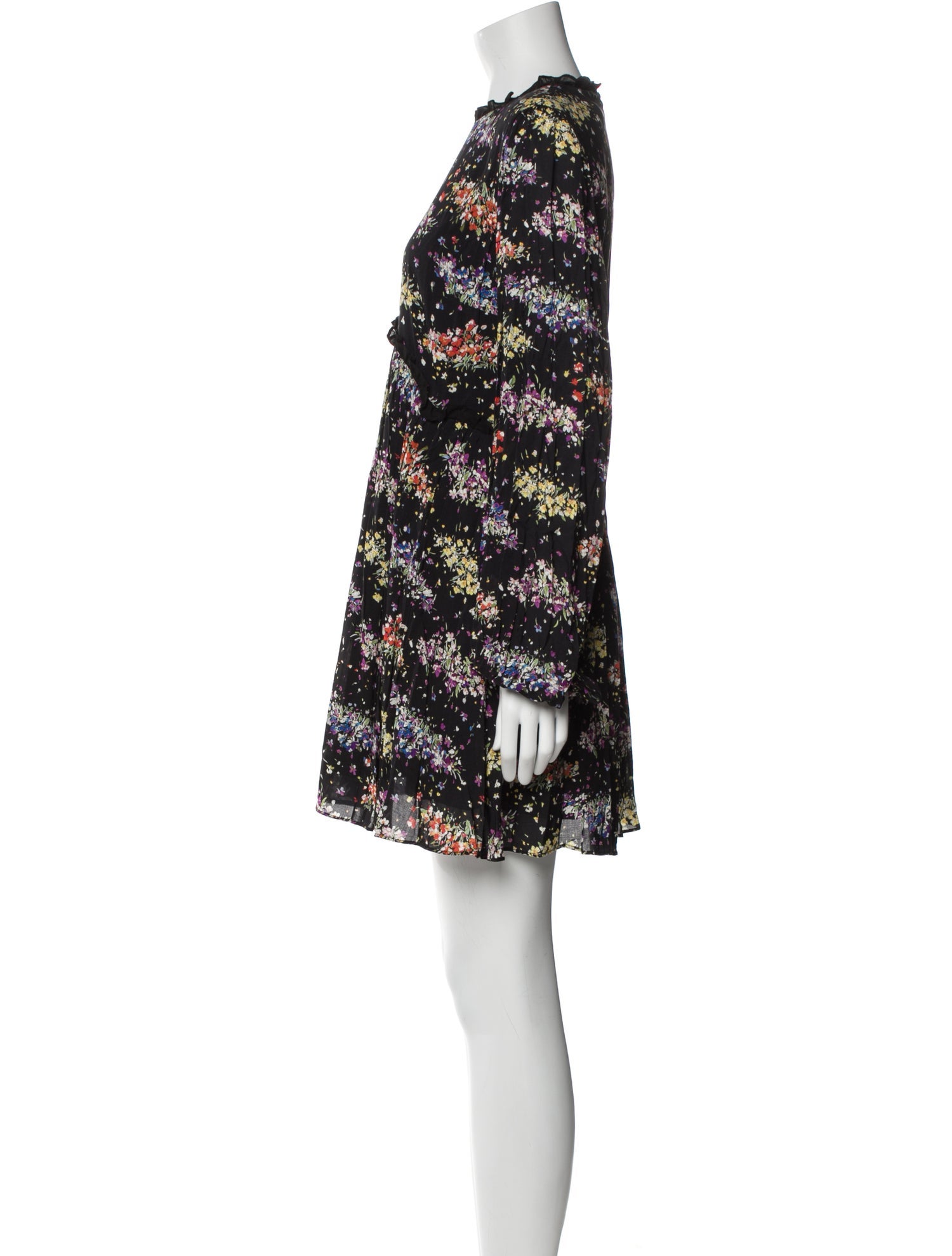 AMUR Floral Print Mini Dress