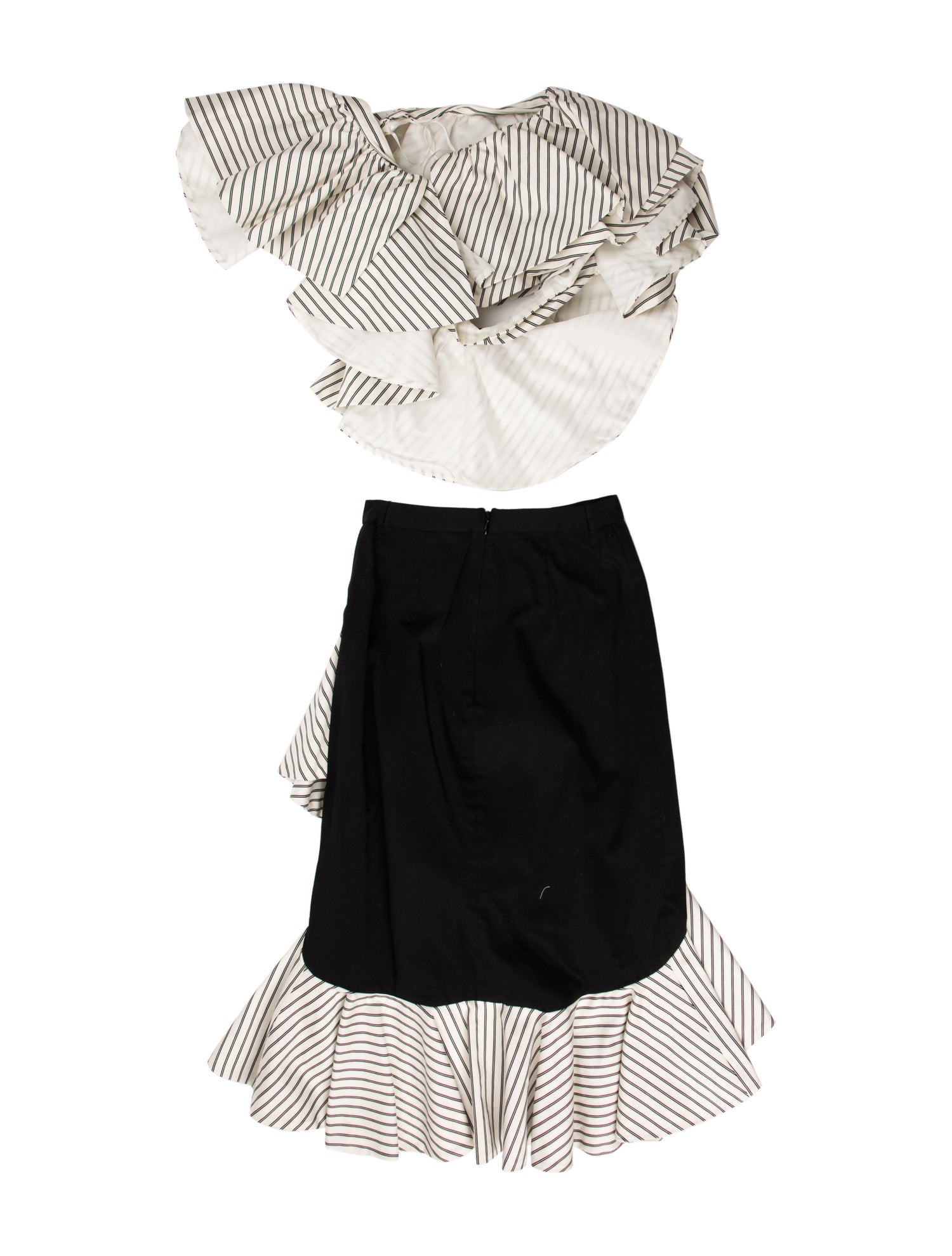 AMUR Striped Skirt Set
