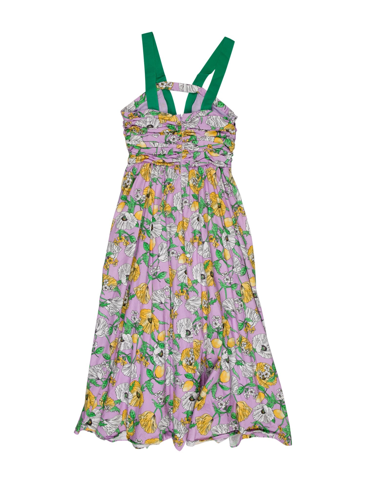 AMUR Floral Print Midi Length Dress