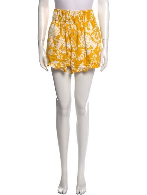 AMUR Floral Print Mini Shorts