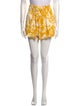 AMUR Floral Print Mini Shorts