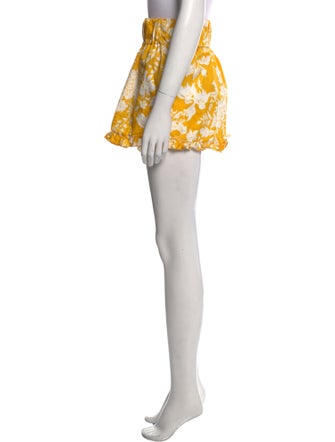 AMUR Floral Print Mini Shorts