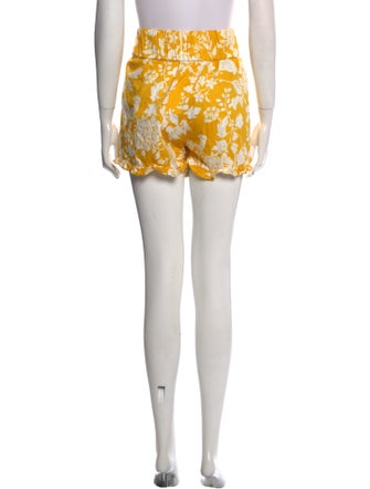 AMUR Floral Print Mini Shorts
