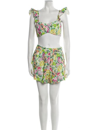 AMUR Floral Print Short Set