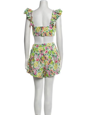 AMUR Floral Print Short Set