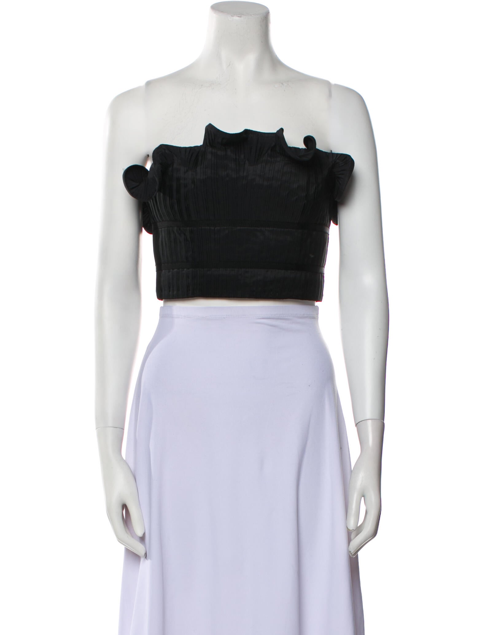 AMUR Strapless Crop Top