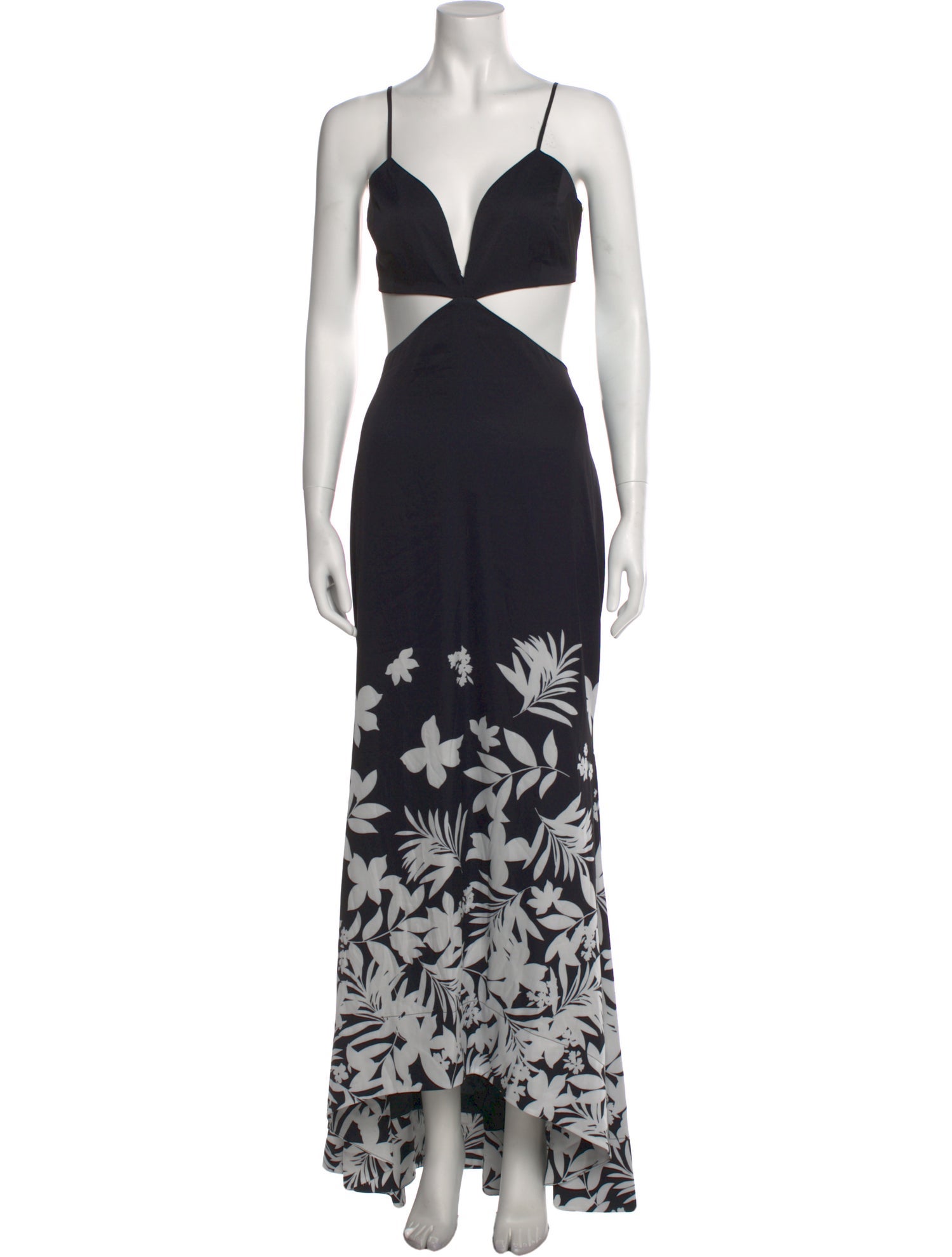 AMUR Floral Print Long Dress