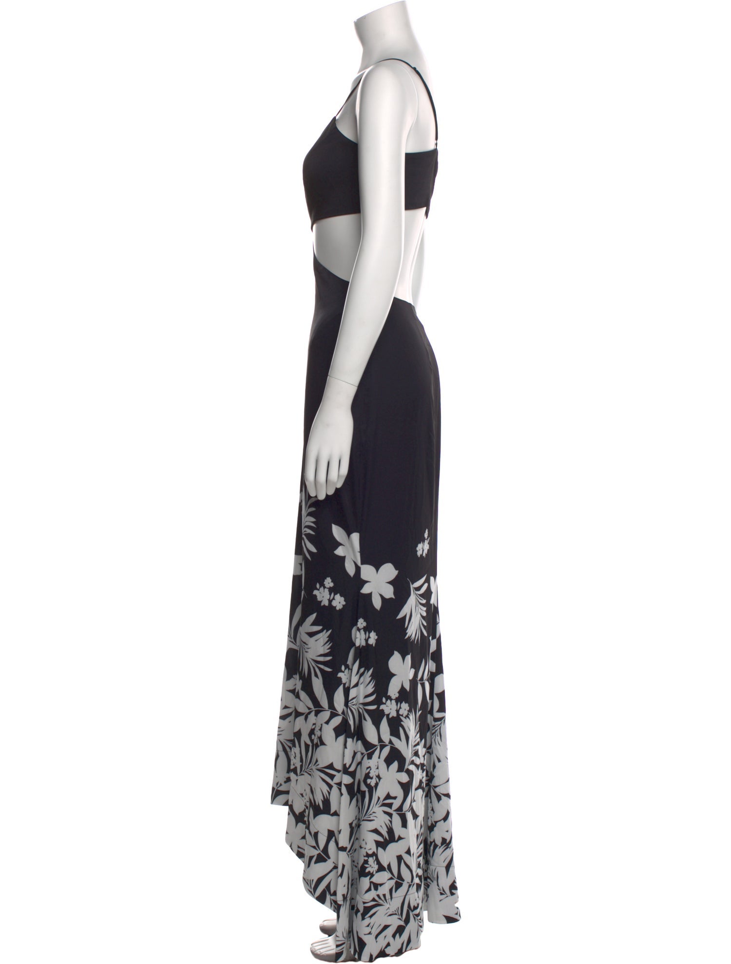 AMUR Floral Print Long Dress