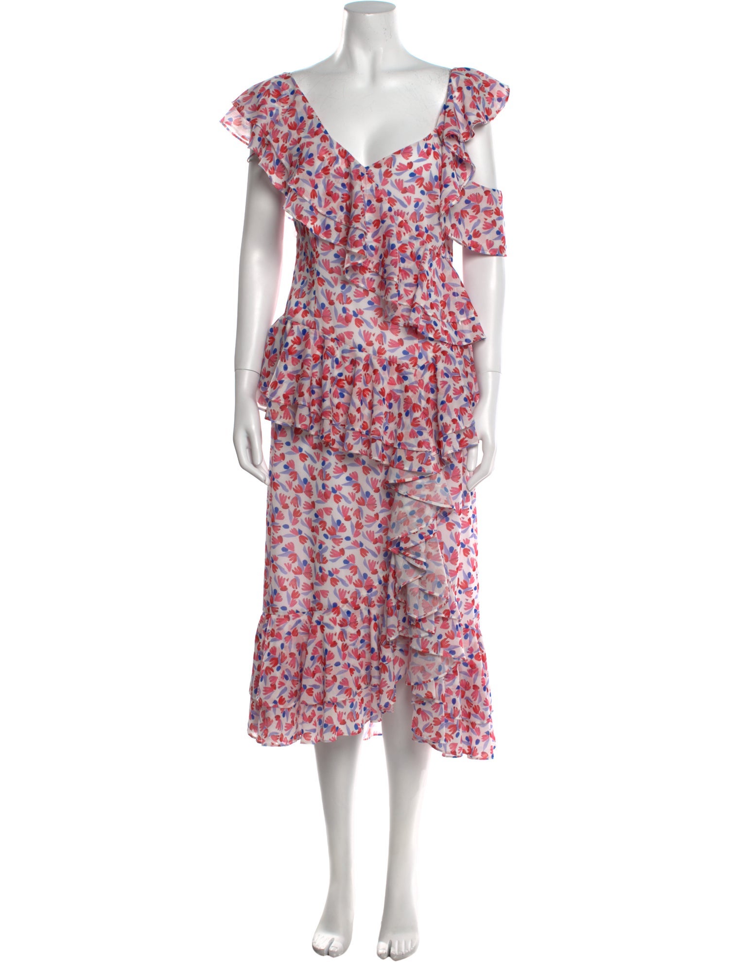 AMUR Floral Print Long Dress