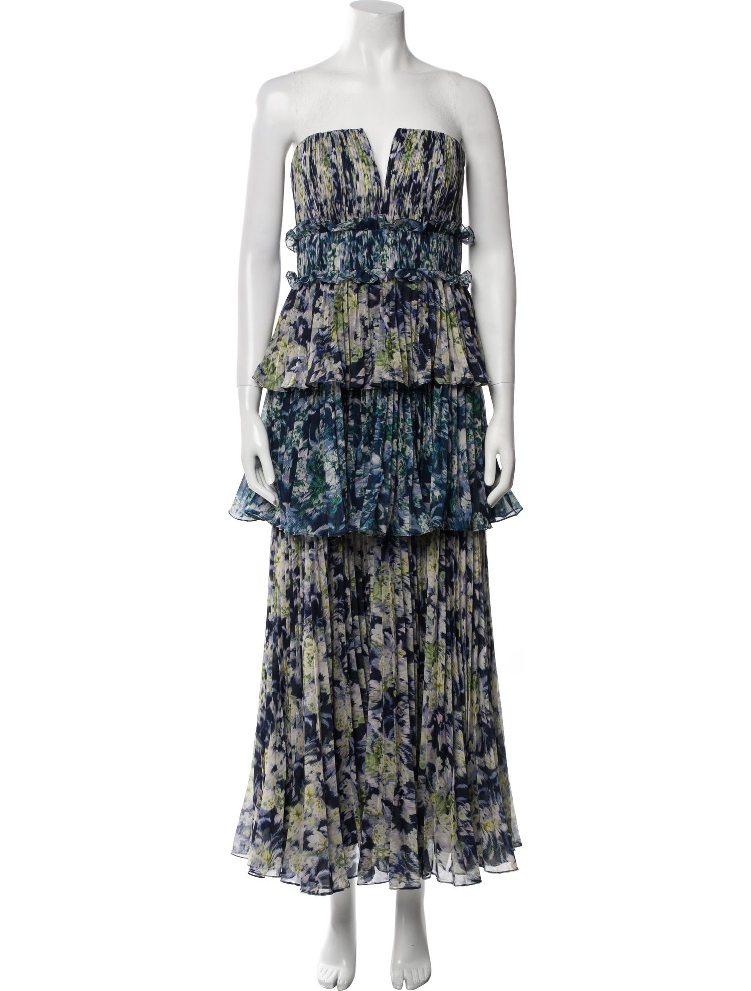 AMUR Printed Midi Length Dress