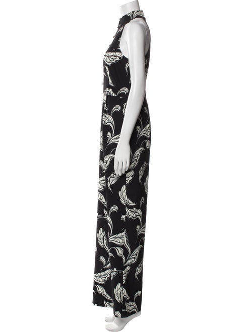 AMUR Printed Halterneck Jumpsuit