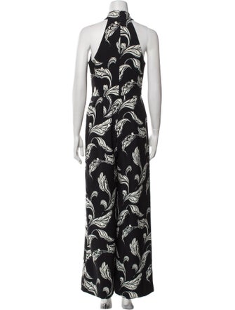 AMUR Printed Halterneck Jumpsuit