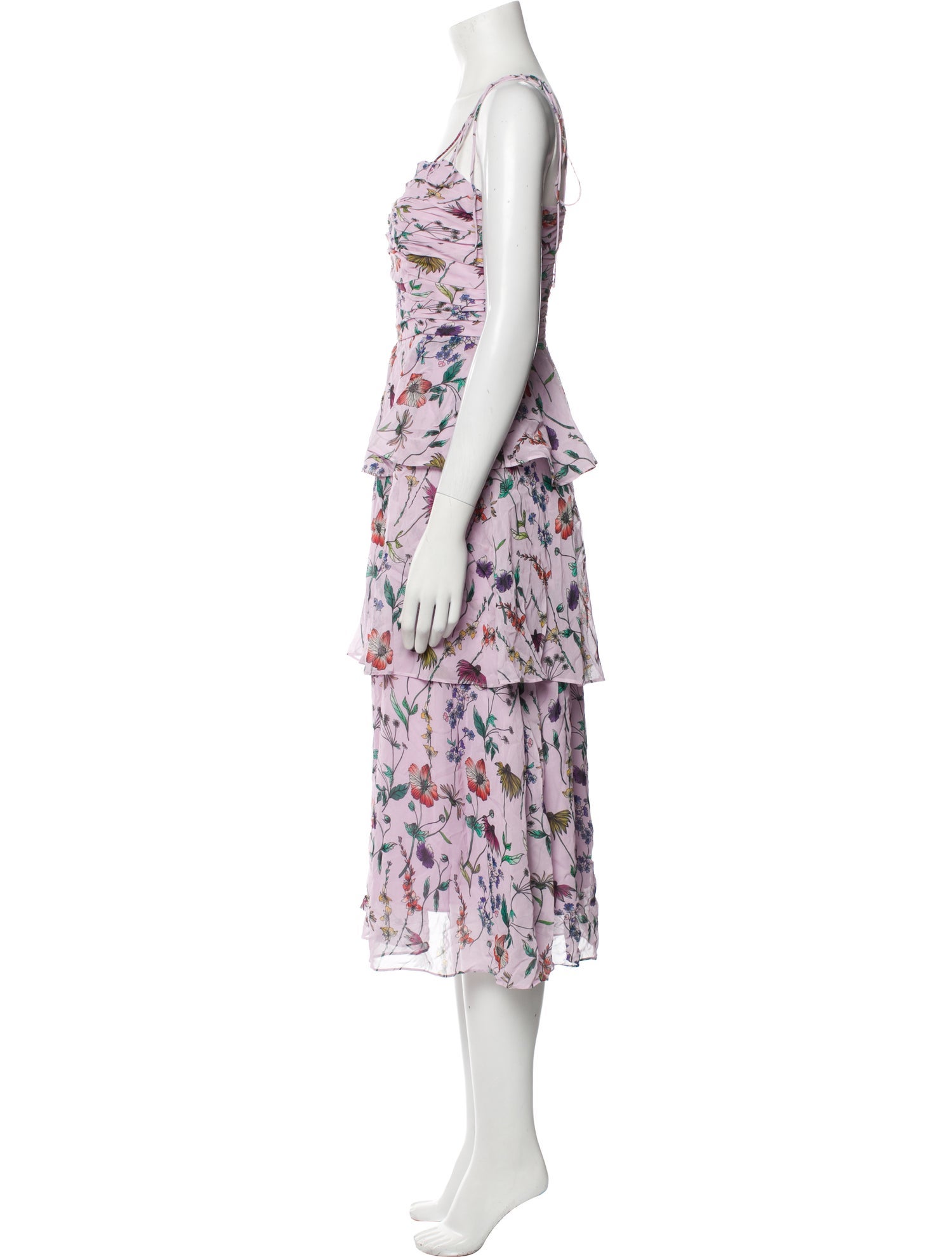AMUR Floral Print Midi Length Dress w/ Tags