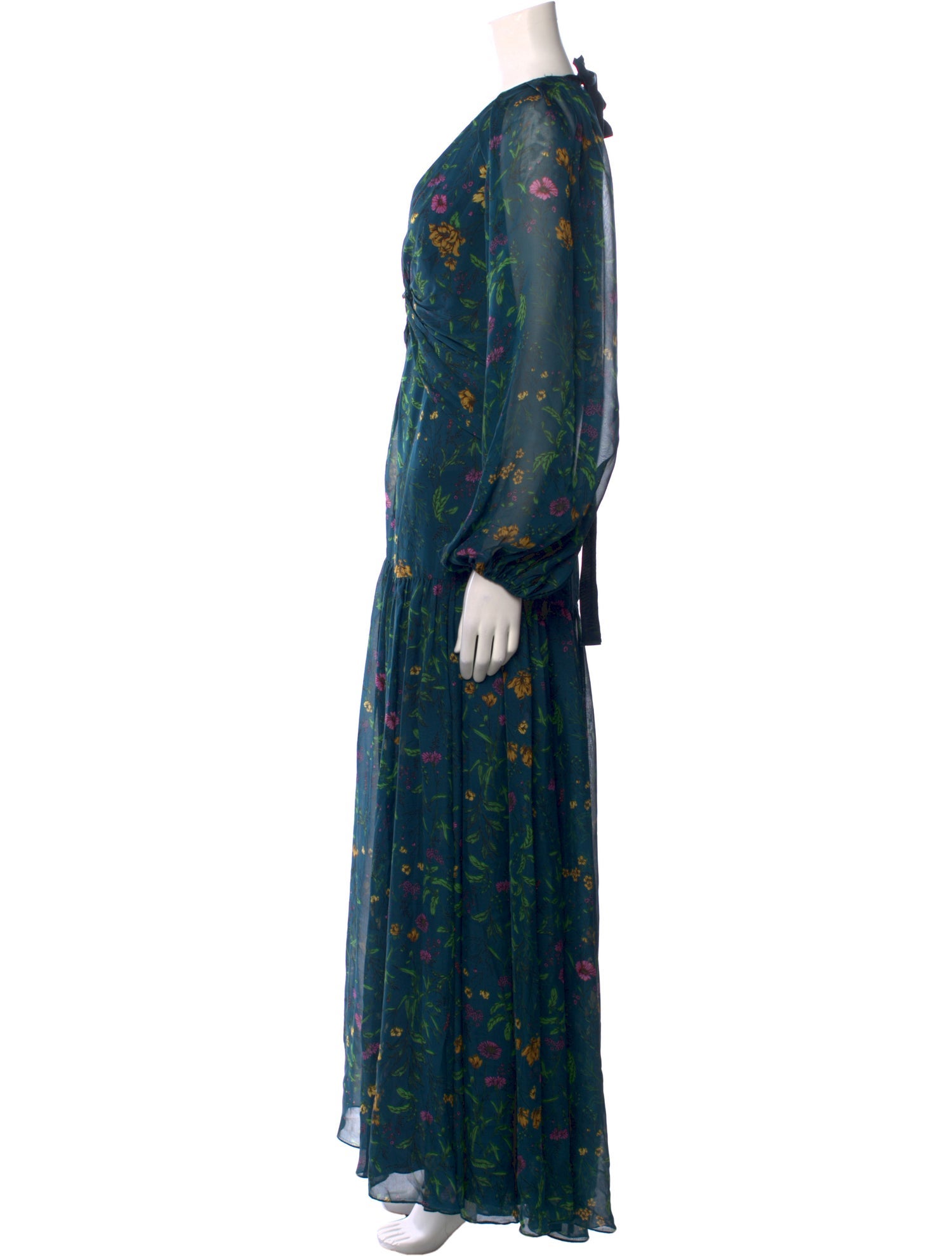 AMUR Silk Long Dress