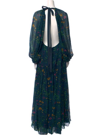 AMUR Silk Long Dress