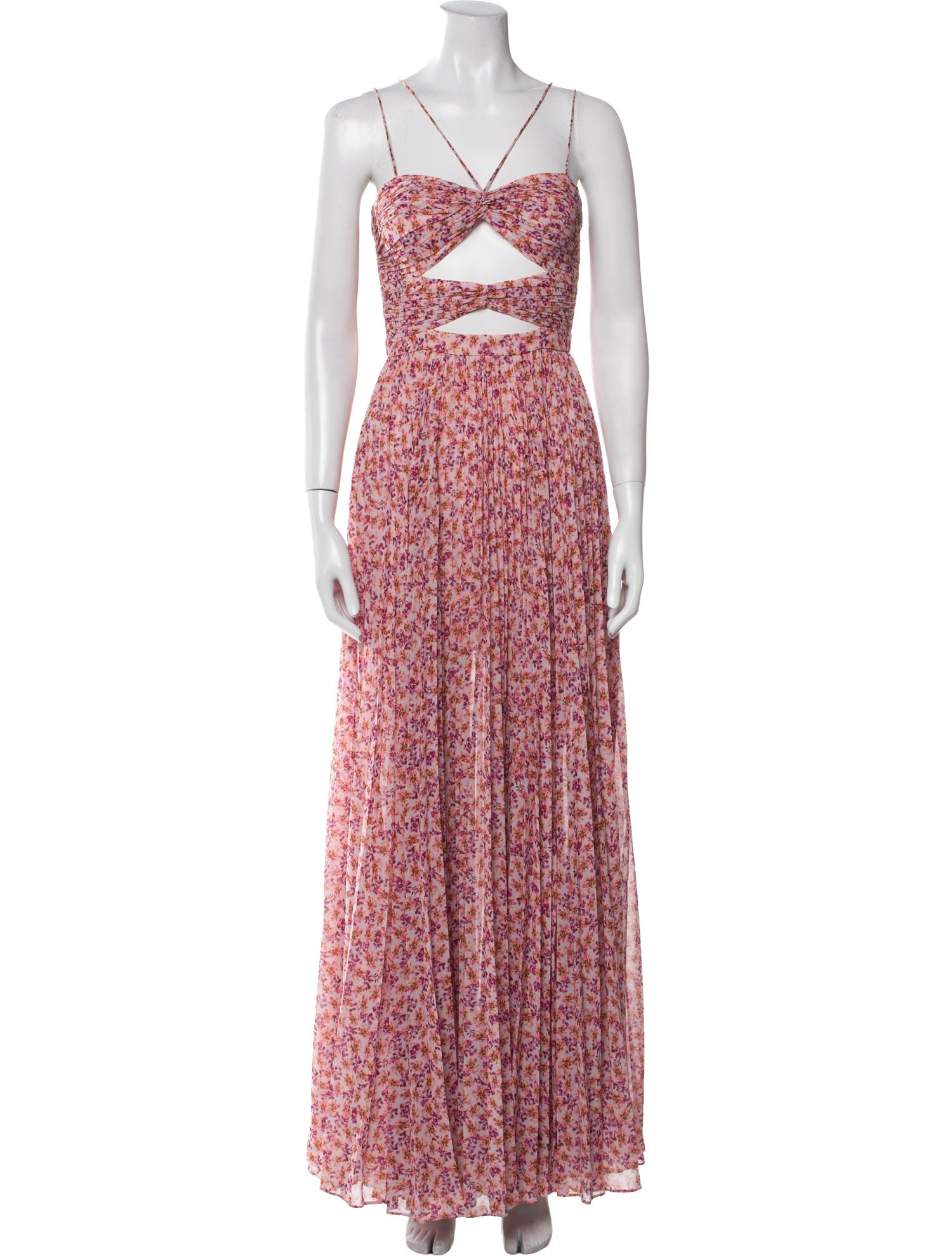 AMUR Floral Print Long Dress