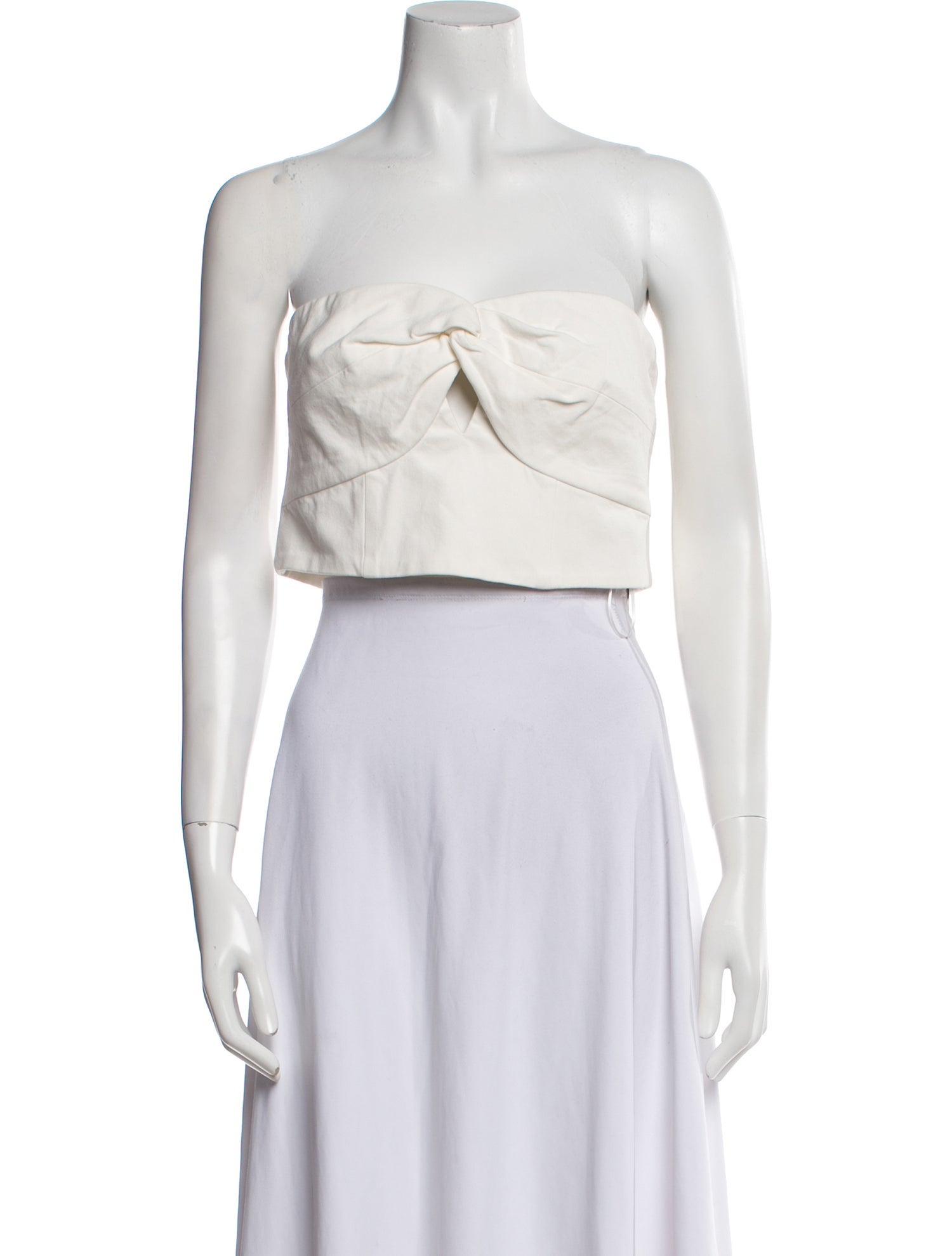 AMUR Strapless Crop Top