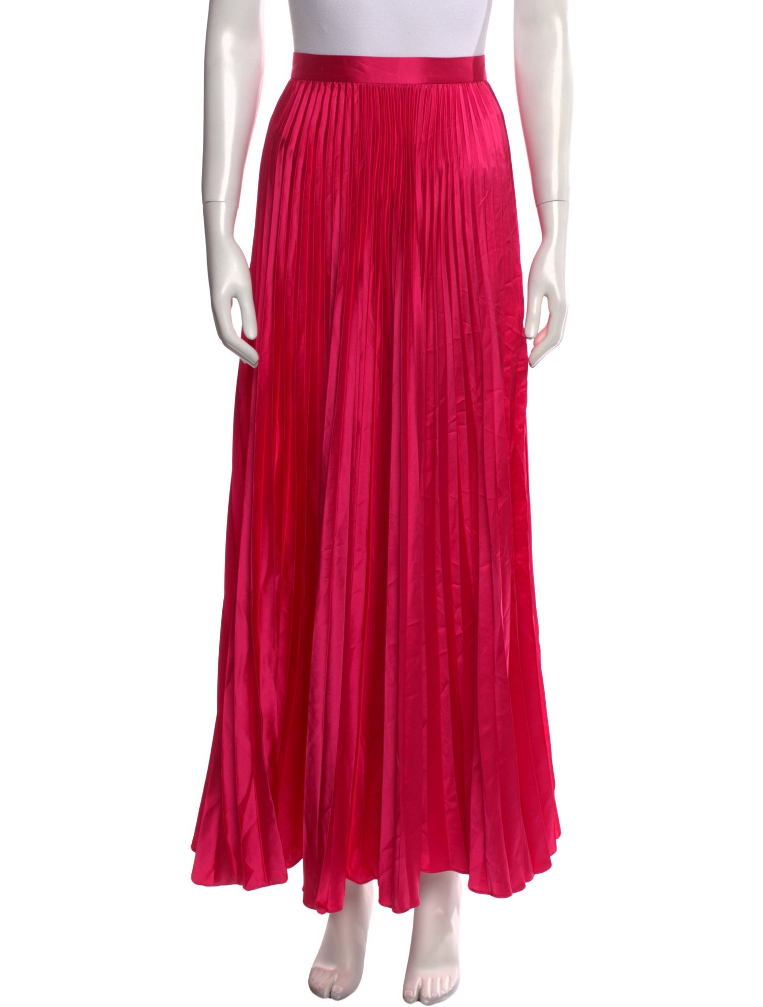 AMUR Pleated Accents Long Skirt