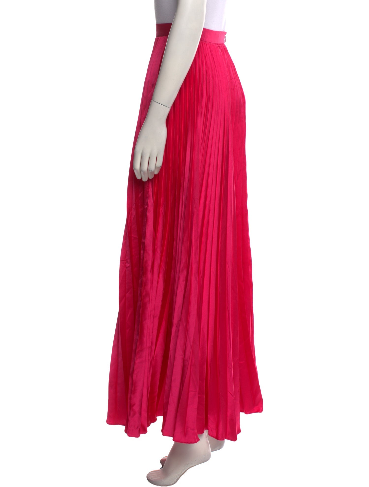 AMUR Pleated Accents Long Skirt