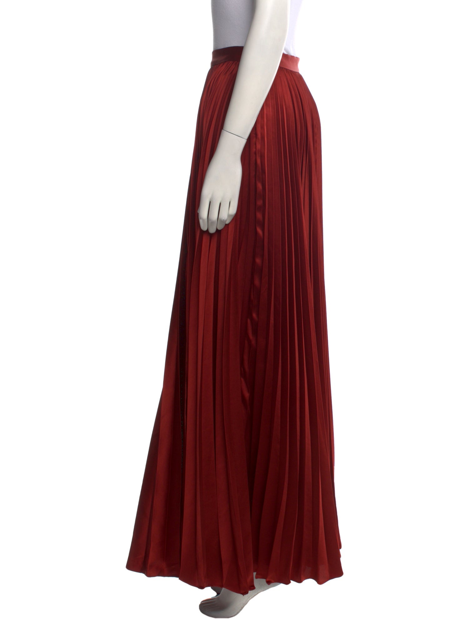 AMUR Pleated Accents Long Skirt