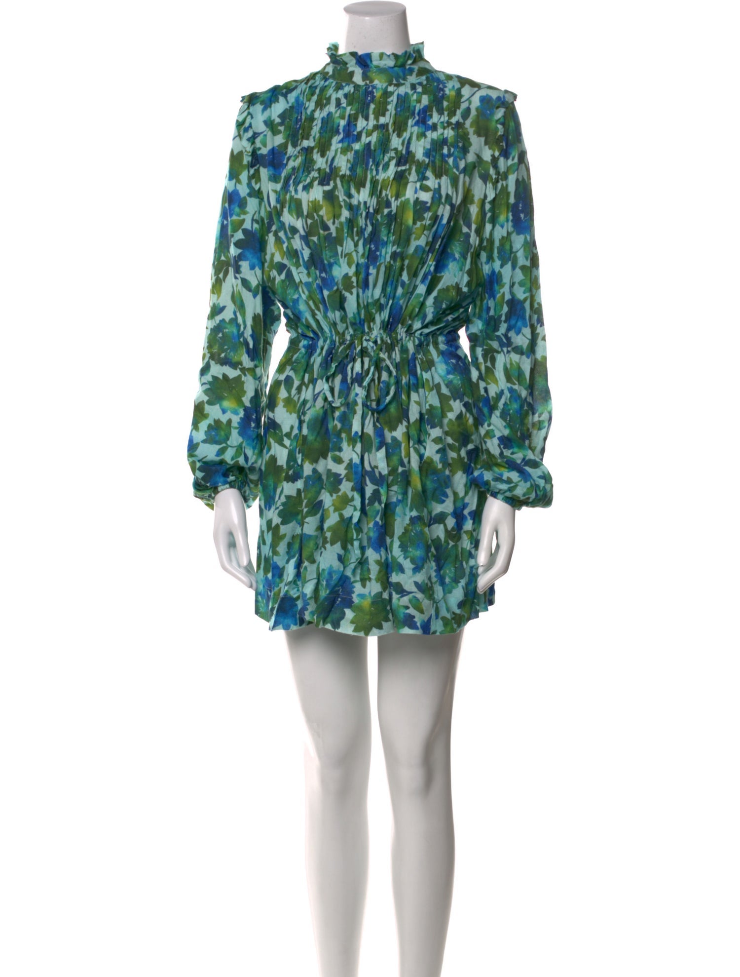 AMUR Floral Print Mini Dress